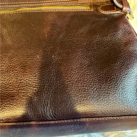 Mulberry Brown and Gold Leather Alexa Purse - Picture 9 of 15